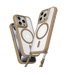 Newface Apple iPhone 14 Pro Max Kılıf Enka Magsafe Silikon Kılıf - Desert