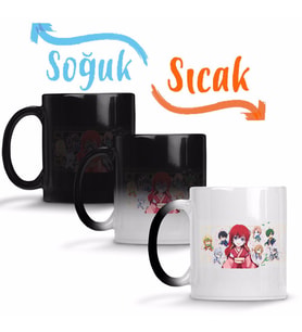Akatsuki no Yona Seinen Naruto One Piece Death Note Sihirli Kupa Bardak Porselen