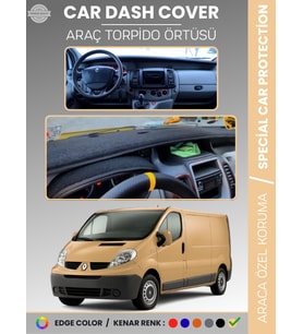 RENAULT TRAFIC 2 (2001-2014) Torpido Örtüsü Ön Göğüs Koruma Torpido Koruma Tam Uyum Çatlamayı Önler