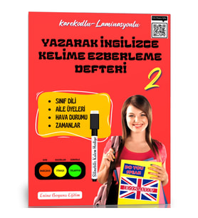 Yazarak İngilizce Kelime Ezberleme Defteri-2