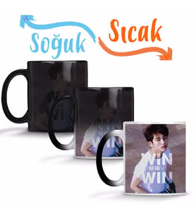 Winwin WayV - Take Off Sihirli Kupa Bardak Porselen