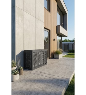Klima Motoru/Dış Ünite Gizleme/Koruma Kafesi XS 7000 BTU - 9000 BTU 86X44X65(H) Alüminyum Slotted
