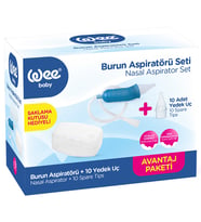 Wee Baby Burun Aspiratörü Seti Şeffaf (WEE945)