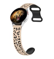 Lexroo Huawei Watch GT 3 42mm KRD-140 20mm Silikon Kordon Strap Kayış - Bej-Siyah