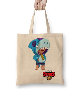 Brawl Stars Shark Leon 001 Bez Çanta Uzun Saplı