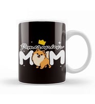 Pomeranian Mom Pommy Pom Dog Breed German Spitz Puppy Pet Kupa Bardak Porselen