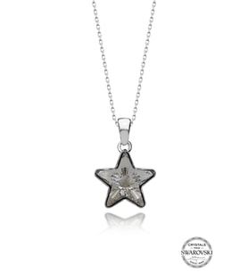 Swarovski Crystal Kadın Yıldız Gümüş Kolye