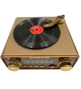 ATASBEY RT-604 Plak Tasarımlı ve Görünümlü , Nostalji Bluetooth/USB/Sd/ Radyo Mp3 Player Müzik Kutusu