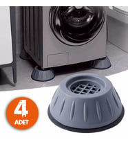 Beyaz Eşya Altlığı Ayağı 4 Adet Çamaşır Bulaşık Makinası Buzdolabı Yükseltici Titreşim Önleyici