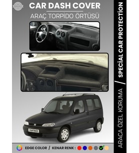 PEUGEOT PARTNER (1996-2002) Torpido Örtüsü Panel Koruma Torpido Koruma Tam Uyum Kaymaz Özel Kesim