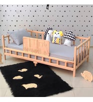 Markaawm Trenli Montessori Karyola Çocuk Yatak Bebek Beşiği 90X190 (Karışık)
