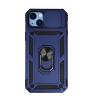Apple İphone 14 Plus Kılıf Pars Lens Yüzüklü Silikon - Lacivert