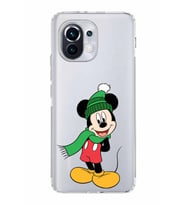 Xiaomi  Mi 11  Kamera Korumalı Kapak Mickey Mouse Tasarımlı Şeffaf  Kılıf