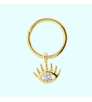 Altın Halka Piercing Göz 14 Ayar