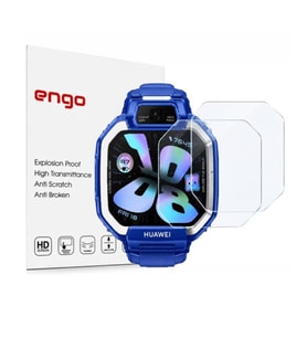 Huawei Watch Kids X1 İle Uyumlu Ekran Koruyucu Nano Parlak Çizilmeye Dayanıklı Akıllı Saat Koruması, 9H Kırılmaz Esnek Cam, Hd Şeffaf 2 Adet