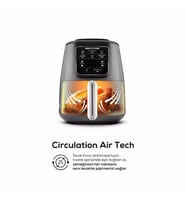Karaca Air Pro Cook XL 2 in 1 Konuşan Airfryer Space Gray