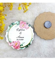 30 Adet Ahşap Nikah Buzdolabı Magnet 03-