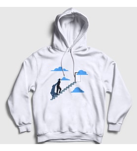 Presmono Unisex Beyaz Jim Carrey Film Truman Show Kapüşonlu Sweatshirt 480617tt
