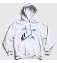 Presmono Unisex Beyaz Jim Carrey Film Truman Show Kapüşonlu Sweatshirt 480617tt