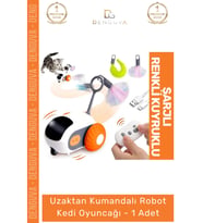 #KediOyuncağı Şarjlı Hareketli İnteraktif Eğlenceli Kedi Oyun Uzaktan Kumandalı Robot Kedi Oyuncağı