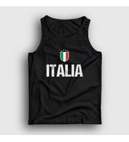 Presmono Unisex Siyah Amblem Italia Italya Atlet 457341tt