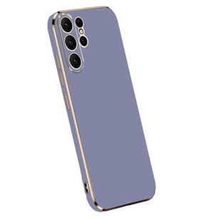 Newface Samsung Galaxy S24 Ultra Kılıf Volet Silikon - Mavi
