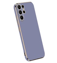Newface Samsung Galaxy S24 Ultra Kılıf Volet Silikon - Mavi