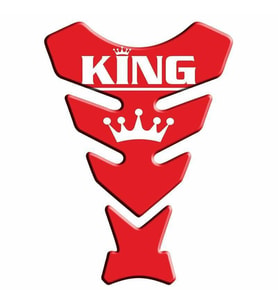 Universal Motosiklet Tank Pad Kırmızı King