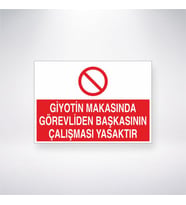 Giyotin Makasında Görevliden Başkasının Çalışması Yasaktır