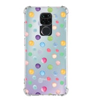PrintiFy Xiaomi Redmi Note 9 Uyumlu Water Color 6 Baskılı Şeffaf Köşe Korumalı Antişok Kılıf