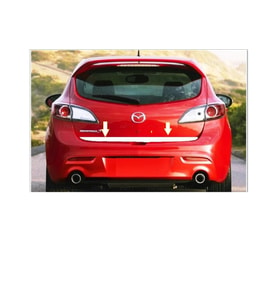 Mazda 3 HB Krom Bagaj Alt Çıtası 2008-2013 ARASI P.Çelik