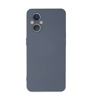 Oppo Reno 7 Lite Kılıf Nano İçi Kadife Silikon - Gri