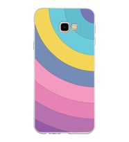 Samsung Galaxy J4 Plus Kapak Renk Cümbüşü Tasarımlı Şeffaf Silikon Kılıf