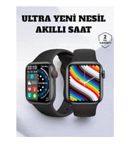 Mey İthalat® Akıllı Saat iOS ve Android ile Uyumlu Şık ve Çok Fonksiyonlu