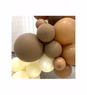 Krem Karamel Mocha Balon 10 Adet ( Balonlar Sönüktür)