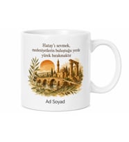 Hataylı Hemşehriye Özel İsimli Baskılı Kupa Bardak Hatay Hediye