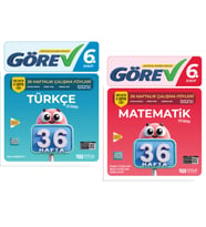 NİTELİK YAYINLARI 6.SINIF GÖREV TÜRKÇE - MATEMATİK  36 HAFTALIK ÇALIŞMA FÖYLERİ