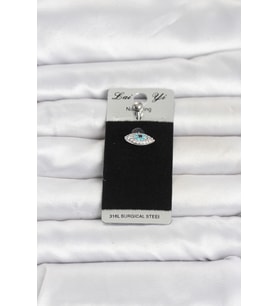 316L Cerrahi Çelik Göz Model Göbek Piercing 5886 - HPSBYI8719-2790