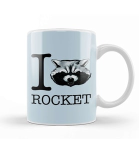 Guardians Of The Galaxy I Heart Rocket Raccoon Kupa Bardak Porselen