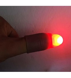 Led Işıklı Renkli Sihirli Parmak Işıklı Parmak Şaka Parmak 1 Adet