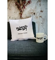 Möhendis Beg Kupa Bardak ve Yastık Set (Beyaz)