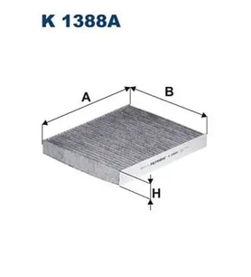 FILTRON K1388A Polen Filtresi (Karbonlu) 2Q0819653 2Q0819669