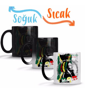 Bob Marley Sihirli Kupa Bardak Porselen