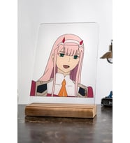 Darling In The Franxx Ev Zero Two Severlere Masa Dekoratif Ahşap Obje