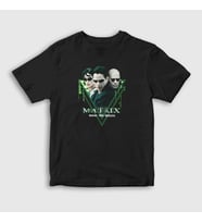 Presmono Unisex Çocuk Siyah Enter Film The Matrix T-Shirt 368672tt