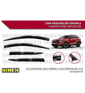 Kia Sportage Kromlu Cam Rüzgarlığı Niken 2021+ (Beyaz)