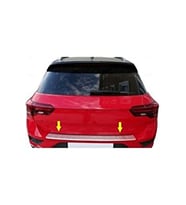 VW T-ROC Arka Tampon Üstü Koruma 2017 ve üzeri P.Çelik