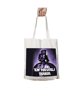 En Havalı Baba Star Wars iki Tarafı Kalıcı Baskılı Yıkanabilir Çanta