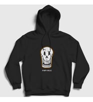 Presmono Unisex Siyah Face Papyrus Undertale Kapüşonlu Sweatshirt 31990tt