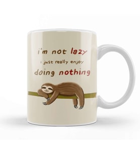 Sloth's Quote Kupa Bardak Porselen